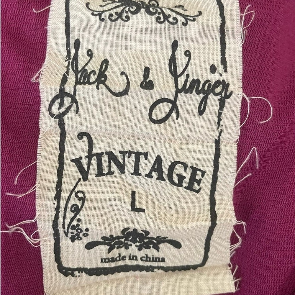 Jack & Jinger Women Lace Tunic Knit L Wine‎ Whimsigoth Asymmetrical Fairy Boho - Picture 8 of 10